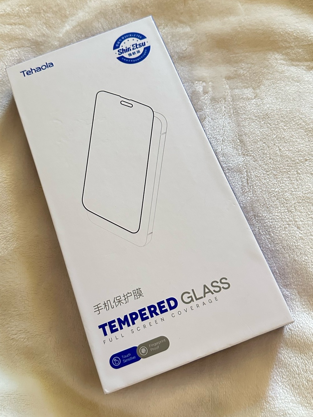 Tempered Glass Screen Protector - Full Coverage for IPhone 16 Pro new in box